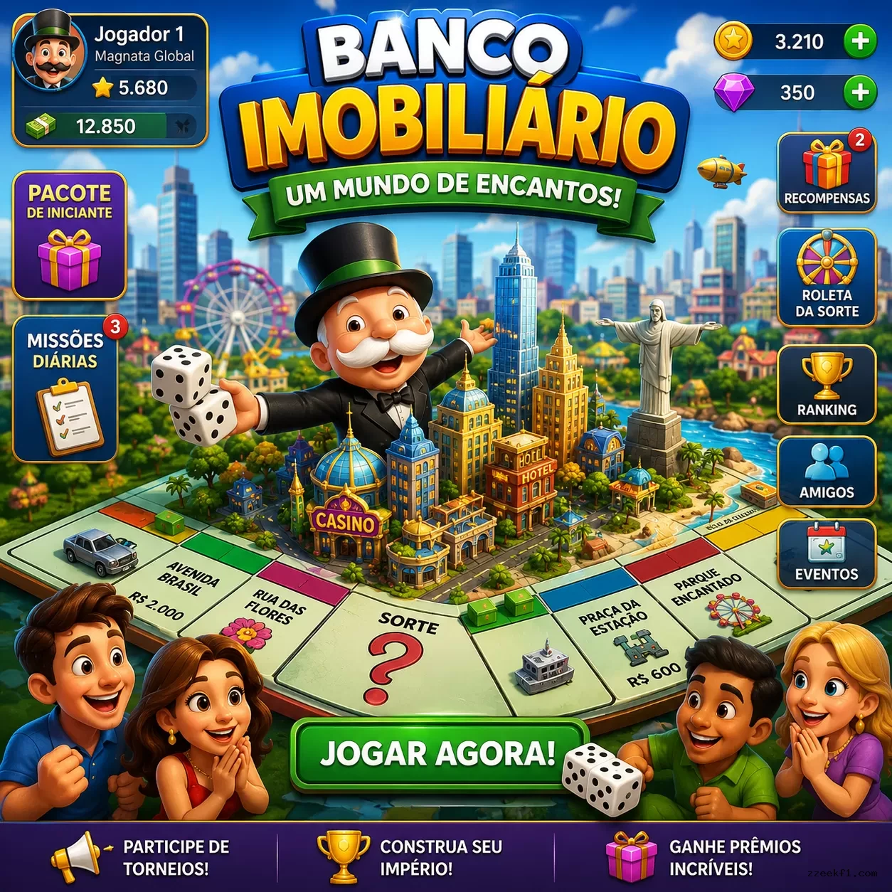 O Fascinante Mundo do Monopoly e o Enigma do Zzeekf